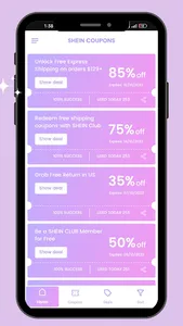 Coupon Code for Shein Fashion screenshot 1