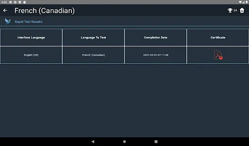 Canadian French Language Tests screenshot 15