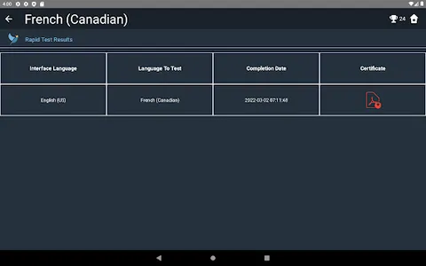 Canadian French Language Tests screenshot 23