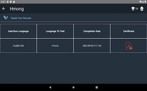 Hmong Language Tests screenshot 23