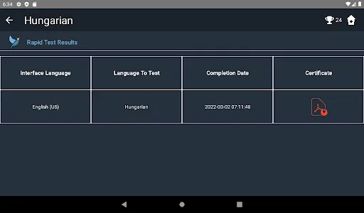 Hungarian Language Tests screenshot 15