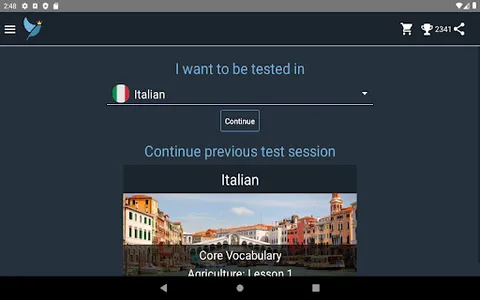 Italian Language Tests screenshot 16