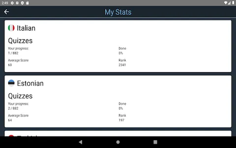 Italian Language Tests screenshot 22