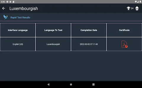 Luxembourgish Language Tests screenshot 23