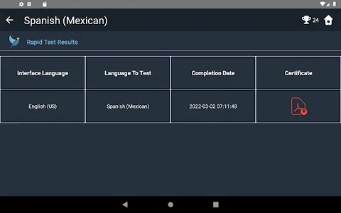 Mexican Spanish Language Tests screenshot 23
