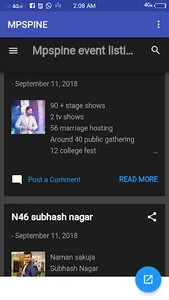 MPSPINE  Events profile Applic screenshot 1