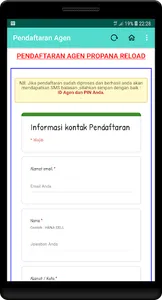 Propana Reload - pendaftaran a screenshot 2