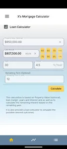 X's Mortgage Calculator screenshot 0