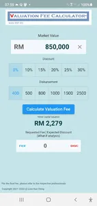 Valuation Fee Calculator screenshot 0