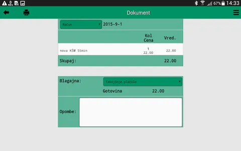 Propos POS - blagajna screenshot 5