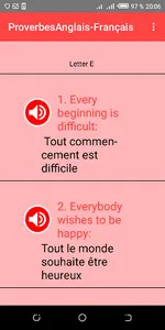 ProverbesAnglais-Français screenshot 4