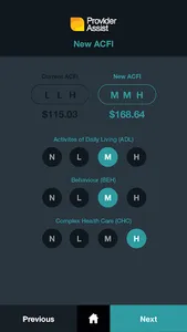 Provider Assist ACFI Calculato screenshot 7