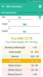 BMI Calculator - Weight Loss screenshot 6