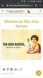 Paróquia São João Batista - Br screenshot 1