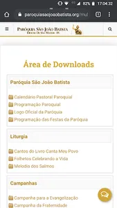 Paróquia São João Batista - Br screenshot 3
