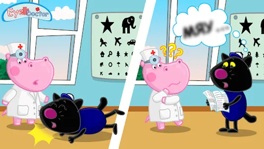 Hippo Eye Doctor: Medical game screenshot 1