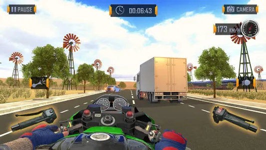 Highway Motorbike Drag Racing screenshot 8