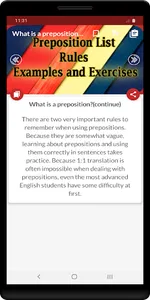 Preposition Rules Examples screenshot 2