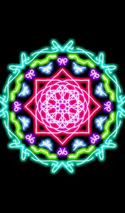 Glow Magic Doodle kaleidoscope screenshot 12