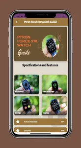 Ptron force x10 watch Guide screenshot 0