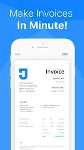 Mobile Invoice Maker App. Quic screenshot 0