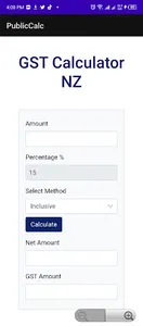 Public Calculators screenshot 2