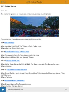 The Colorado Sound App screenshot 6