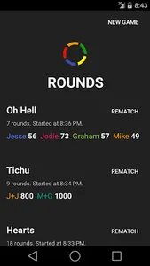 Rounds — score pad screenshot 0