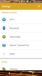 Xperia Theme - Abstract Gold screenshot 4