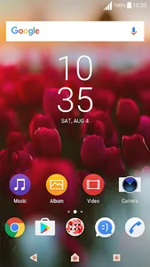 Xperia Theme - Rose Flowers screenshot 0
