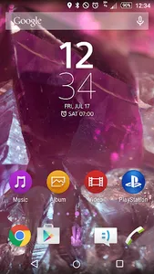 Xperia Theme - Crystal FREE screenshot 0