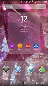 Xperia Theme - Crystal FREE screenshot 2