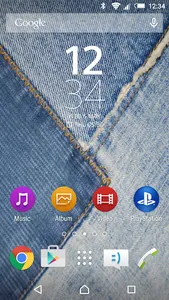 Xperia Theme - Denim Style screenshot 0