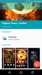 Xperia Theme - Football screenshot 4