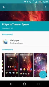 Xperia Theme - Space screenshot 4
