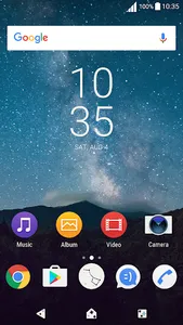 Xperia Theme - Night Stars screenshot 0