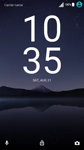 Xperia Theme - Night Stars screenshot 1