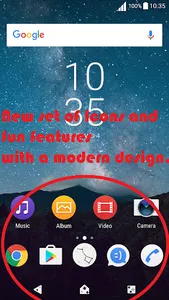 Xperia Theme - Night Stars screenshot 3