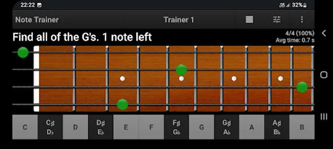 Bass Guitar Note Trainer screenshot 3