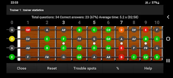 Bass Guitar Note Trainer screenshot 5