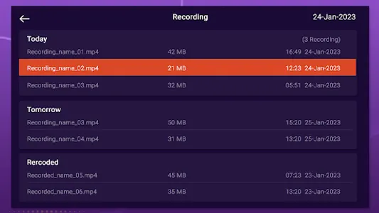 Purple Recording Plugin screenshot 2