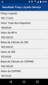Cálculo de Preço screenshot 3