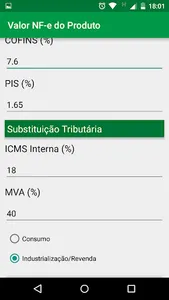 Cálculo de Preço screenshot 5