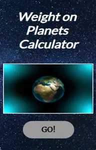 Weight on Planets Calculator screenshot 0