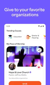 Givelify Mobile Giving App screenshot 1