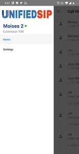 Unified SIP screenshot 1