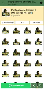 Pushpa Stickers For WhatsApp screenshot 14