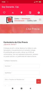 Soy Donante. CyL screenshot 3