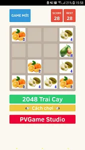 2048 Trái Cây screenshot 0