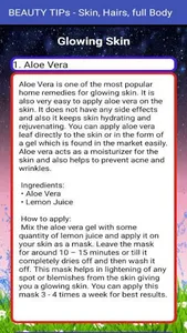 BEAUTY TIPs - Skin, Hairs, Ful screenshot 2